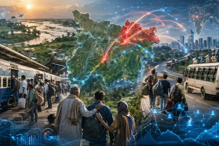 Cover image for Labour Migration from Kosi-Seemanchal Regions of Bihar: Trends and Patterns (2000-2025)